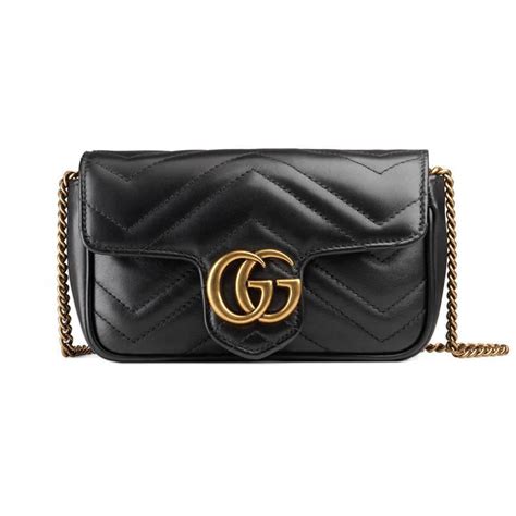 gucci chevron black|Gucci super mini bag.